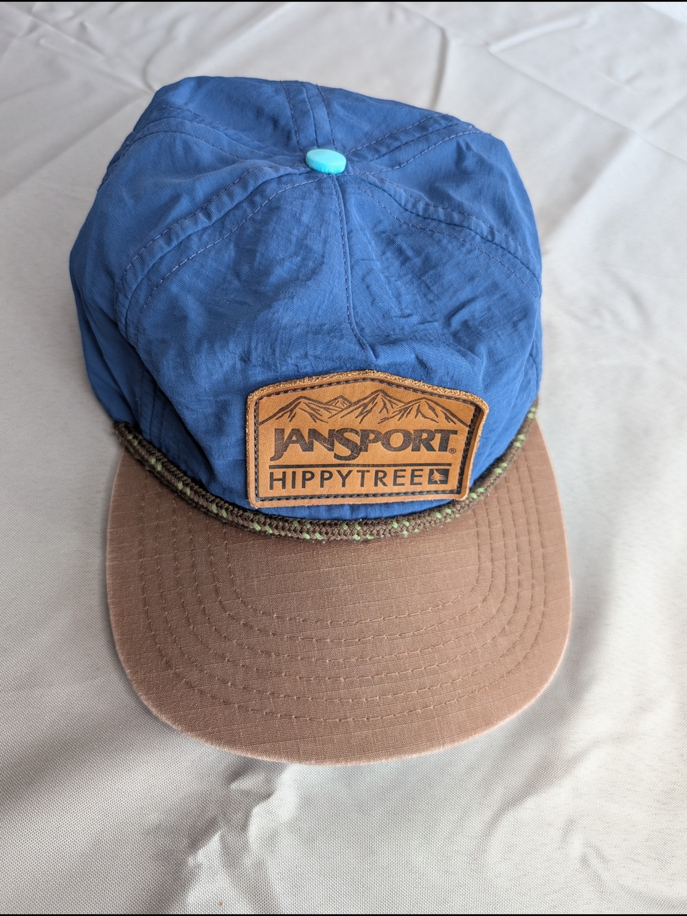 JanSport Hippy Trees Blue and Brown Cap